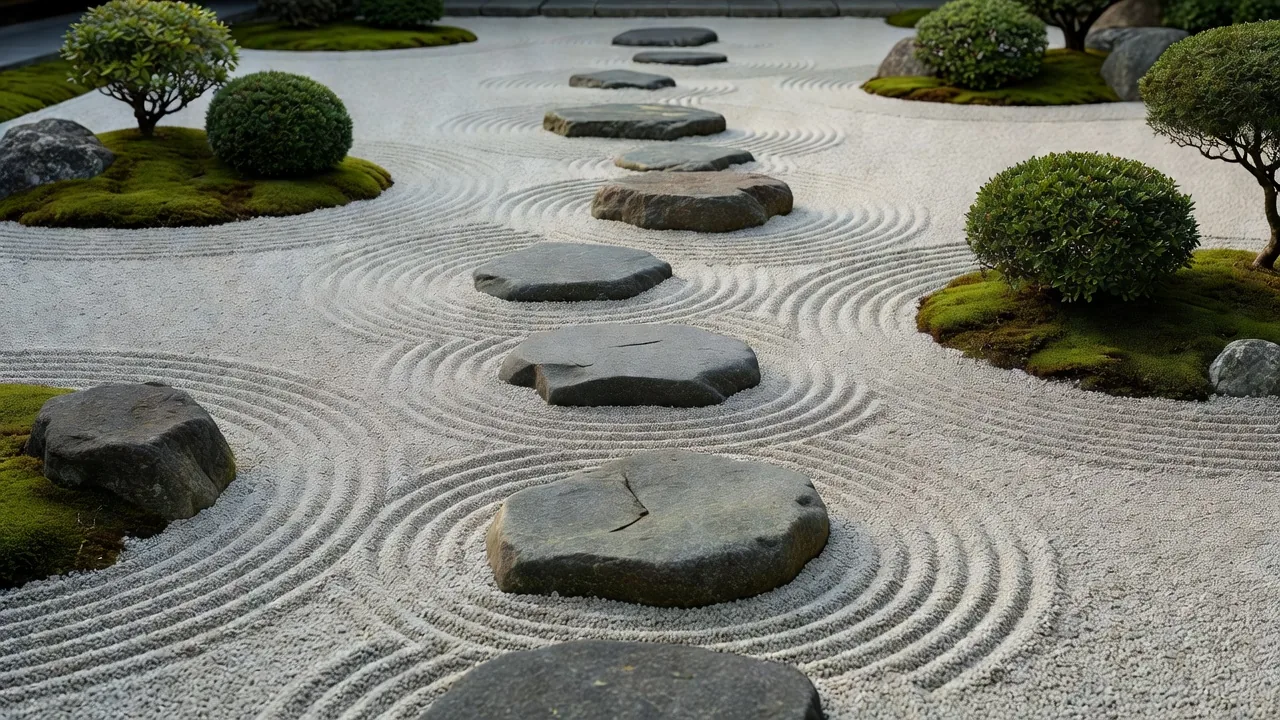 石材歩道のメンテナンス
